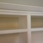 white shelving